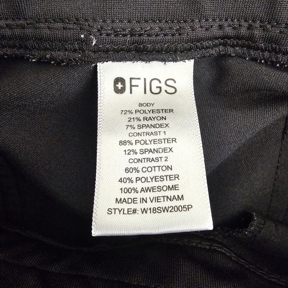 FIGS Black Jogger Pants with Drawstring - Picture 11 of 11